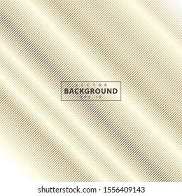 Striped gold texture, Abstract warped Diagonal Striped Background, waved lines texture. Brand new style for your business design, vector template for your ideas