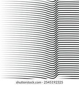 A striped gradient texture or surface with a dent or bend.