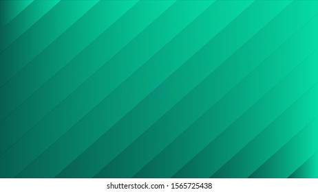 Striped Green light gradient background