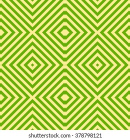 Striped green seamless pattern. Abstract repeat angular lines texture background. Vector illustration