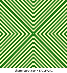 Striped green seamless pattern. Abstract repeat angular lines texture background. Vector illustration
