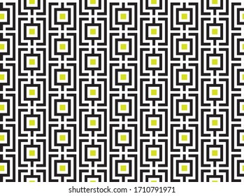 Striped grid with squares art seamless background