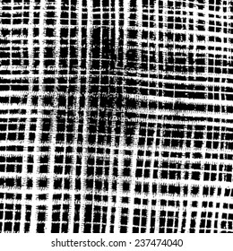 Striped grunge black and white texture. Vector ink grunge brush. Illustration background. 
