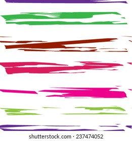 Striped grunge grid colorful texture. Seamless vector ink grunge brush. Illustration background. 