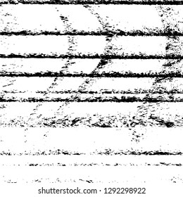 Striped Grunge Overlay Vector Texture For Your Design. Empty distressed fiber background. EPS10.