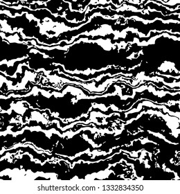 Striped grunge vector overlay. Black and white rough texture. Monochrome scratched background. Stylized marble texture.