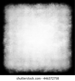 Striped halftone  black and white frame