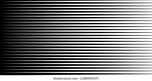 Striped halftone gradation texture. Fading vertical line gradient background. Repeating pattern backdrop. Black halftone parallel lines backdrop for overlay,