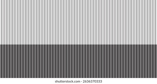 Patrón de semitono rayado. Fondo blanco y negro monocromo con líneas de Vertical. Impresión minimalista
