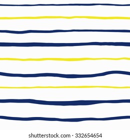 Striped hand drawn seamless texture with color elements design for backgrounds. Vector illustration.