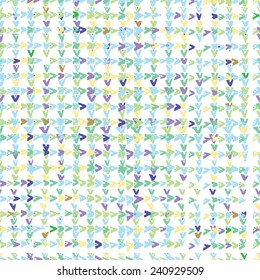 Striped hand drawn vector seamless pattern with ethnic and tribal motifs in multiple bright colors for summer fall fashion