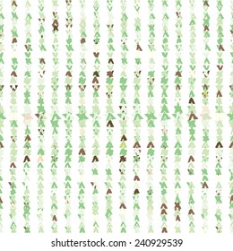Striped hand drawn vector seamless pattern with ethnic and tribal motifs in multiple bright colors for summer fall fashion