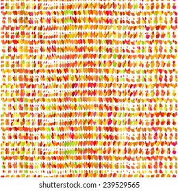 Striped hand painted vector seamless pattern with ethnic and tribal motifs in multiple bright colors (turquoise, pink, orange, purple, red, violet, green, jade, white, black) for summer fall fashion