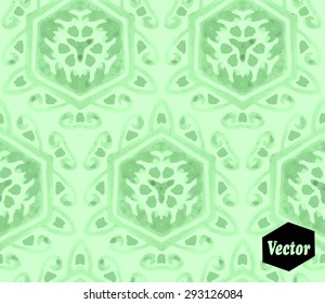 Striped hand painted vector seamless pattern with ethnic and tribal motifs, zigzag lines, brushstrokes and splatters of paint in multiple bright colors. Vector illustration