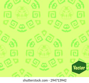 Striped hand painted vector seamless pattern with ethnic and tribal motifs, zigzag lines, brushstrokes and splatters of paint in multiple bright colors. Vector illustration