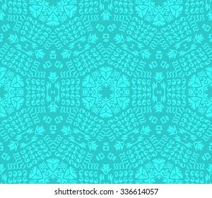 Striped hand painted vector seamless pattern with ethnic and tribal motifs, zigzag lines, brushstrokes and splatters of paint in multiple bright colors. Vector illustration