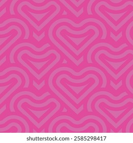 striped heart pattern with pink color