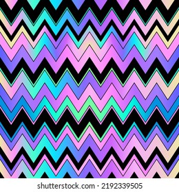 striped holographic bright seamless pattern