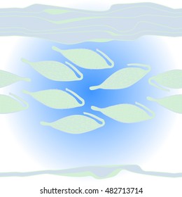   striped  horizontal  pattern with  stylized    fruits . Hand drawn.