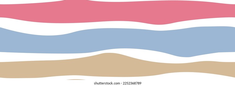 Striped horizontal seamless pattern. Brown paper.
