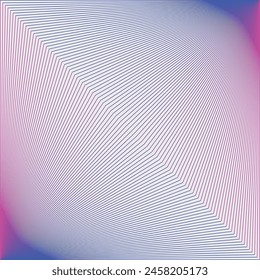 Striped illusion background. Dark abstract background with beautiful texture. Shiny moving lines design element. Modern purple blue gradient flowing wave lines. Premium background design
