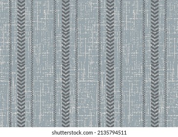 striped knitted seamless pattern grey and dark grey slub striped fabric as background texture can be used for textile.