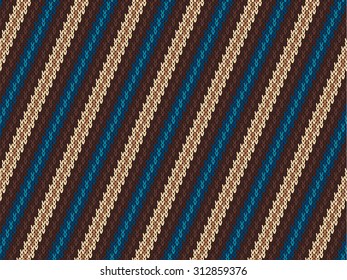 Striped Knitting Pattern. Seamless Background