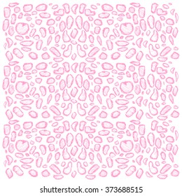  Striped leopard pattern. Hand drawing illustration.