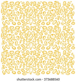  Striped leopard pattern. Hand drawing illustration.