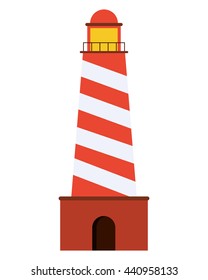 striped lighthouse icon