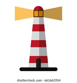 striped lighthouse icon image 