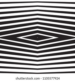 Striped line pattern with irregular halftone waves. Simple wavy abstract geometric texture. Lined vector background