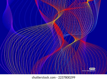 striped line with twisted pattern wireless communication background for website template business Annual reports, flyer, poster, magazine cover,brochure template advertisement banner vector EPS.