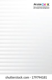Striped lines abstract soft background, cover design. (A4 size-CMYK)