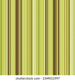 Striped lines green brown seamless pattern. Vector illustration.