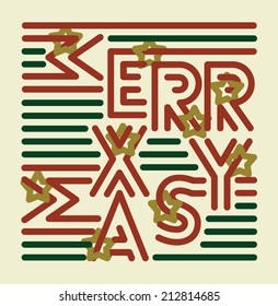 Striped Merry Christmas 