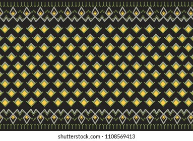 Striped Mudmee Silk "Soi-drok-mahk" ,Maha Sarakham Province ,Thailand