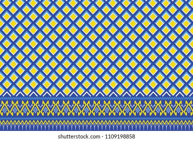Striped Mudmee Silk "Soi-drok-mahk" ,Vector illustration, cover, background, colorful, Thai pattern 