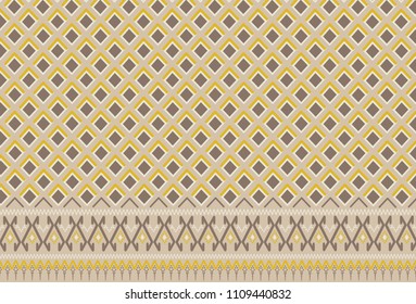 Striped Mudmee Silk "Soi-drok-mahk" ,Vector illustration, cover, background, colorful, Thai pattern 