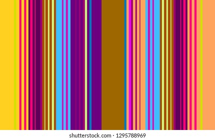 Striped Multicolor Background, Colorful Mexican Sarape