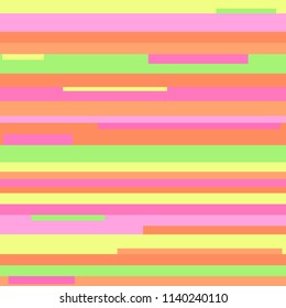 Striped multicolored background. Unique texture. Seamless horizontal pattern. Abstract geometric wallpaper of the surface. Print for polygraphy, t-shirts and textiles. Doodle for design. Art creation