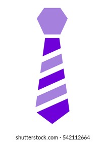 Striped Necktie Icon