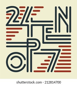 Striped Open 24/7 Sign