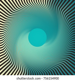 striped open vortex in blue shades