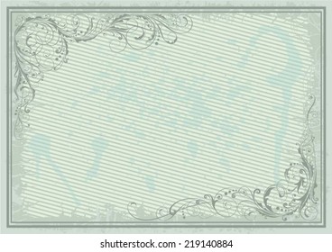 Striped ornament grunge background