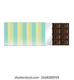 Paquete de barras de chocolate a rayas