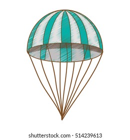 striped parachute icon image 