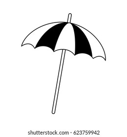 striped parasol icon image