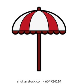 striped parasol icon image 