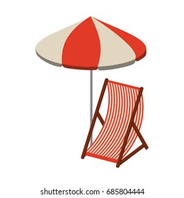 striped parasol icon image 